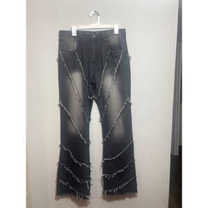 COPY - Men’s Rebel Vengeance  Black Spider Web Jeans Size 32/34 New*